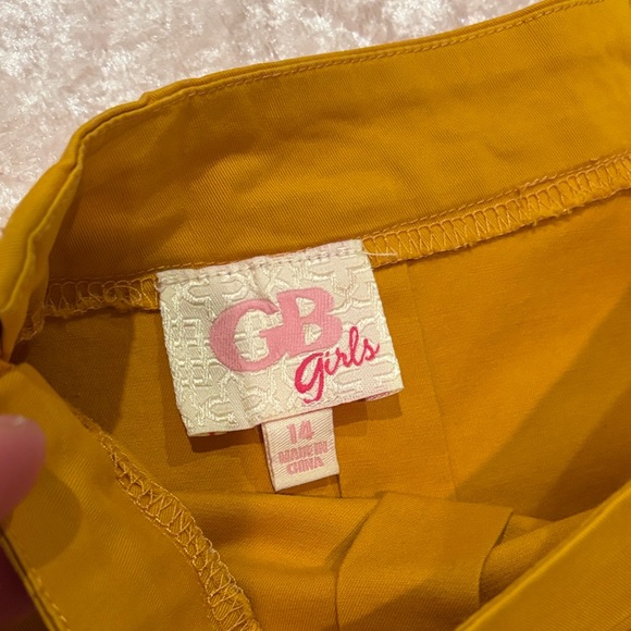 GB Girls Mustard Skirt - Picture 3 of 5